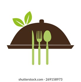 Food design over white background, vector illustration.