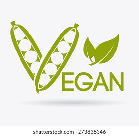 Food design over white background, vector illustration.