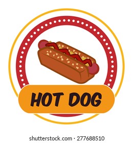 Food design over white background, vector illustration.