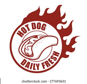 Food design over white background, vector illustration.