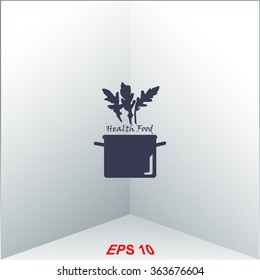 Food design over white background, vector illustration