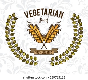 Food design over white background,vector illustration.