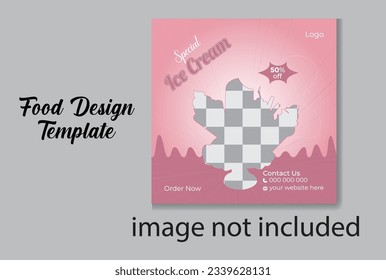 food design template print ready