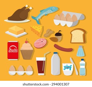 Food design, vector illustration eps 10.