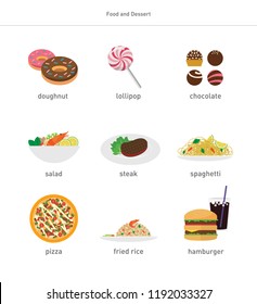food and dessert