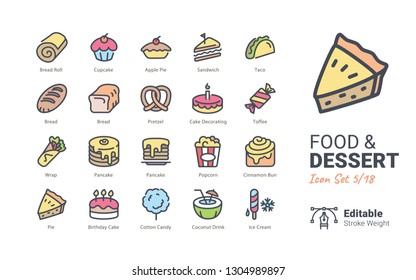 Food & Dessert vector icons