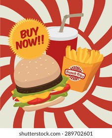 Food digital design, vector illustration eps 10.