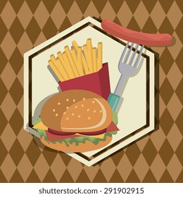 Food digital design, vector illustration eps 10.