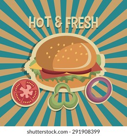 Food digital design, vector illustration eps 10.