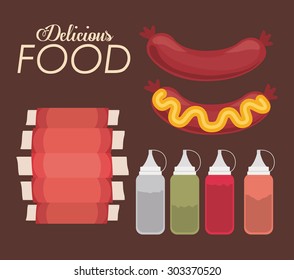 Food digital design, vector illustration eps 10 