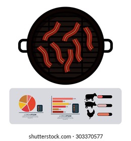 Food digital design, vector illustration eps 10 
