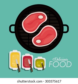 Food digital design, vector illustration eps 10 