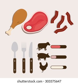 Food digital design, vector illustration eps 10 