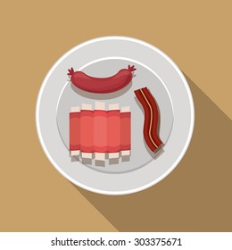 Food digital design, vector illustration eps 10 
