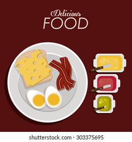 Food digital design, vector illustration eps 10 