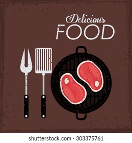 Food digital design, vector illustration eps 10 
