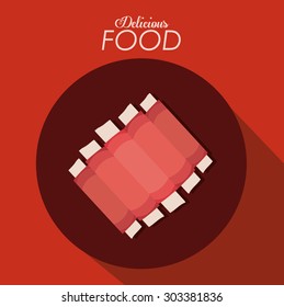 Food digital design, vector illustration eps 10 