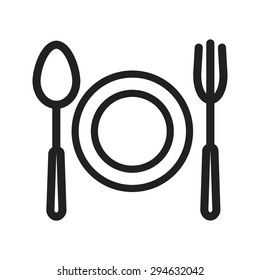 Food, dinner, diet icon vector image. Can also be used for summer, recreation and fun. Suitable for use on mobile apps, web apps and print media.