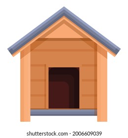 Food Dog Kennel Icon Cartoon Vector. Puppy House. Pet Doghouse