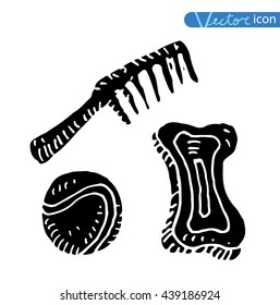  food for dogs vector black