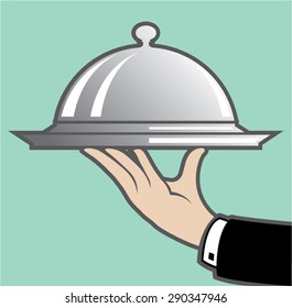 Food dome in hand