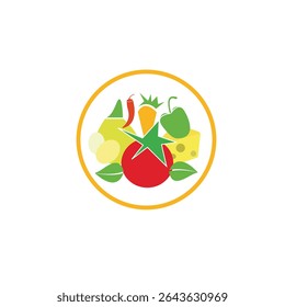 Icono de Vector de composición de donación de alimentos