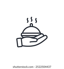 food donation icon. vector.Editable stroke.linear style sign for use web design,logo.Symbol illustration.