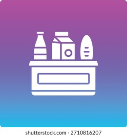 Icono de Vector de donación de alimentos. Se puede utilizar para aplicaciones de impresión, móviles y de Web.