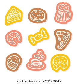 Food Doodle Icon Vector Pack