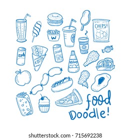 Food Doodle Set Illustrations