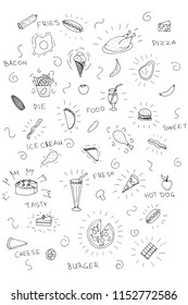 Food Doodle Vector Set
