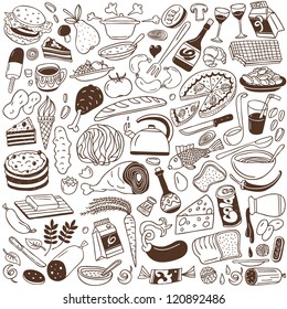 food - doodles collection