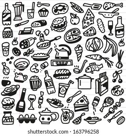 Food - doodles set