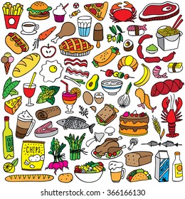 Food Doodles Set