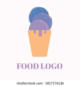 Bebida culinaria y logotipo culinario para empresa y restaurante. Logo simple y colorido. 
