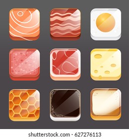 food and drink application icon vector