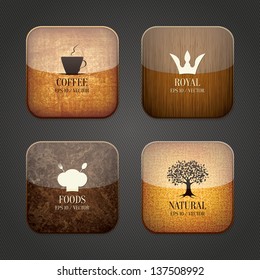 Food and drink application icons