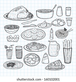 fondo de comida y bebida