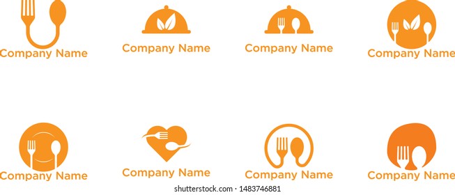 food drink beverage culinary logo symbol sign set