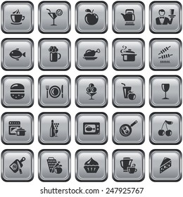 Food and drink button set