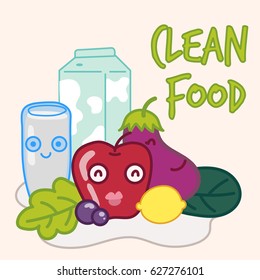 Food and Drink Cartoon : Vector