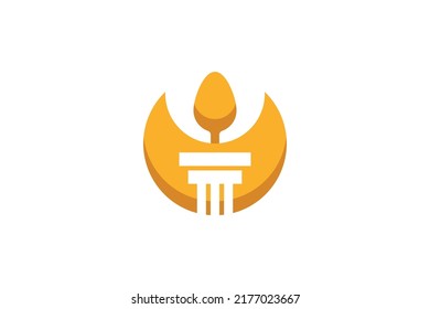 Food and Drink Colored Logo Vector