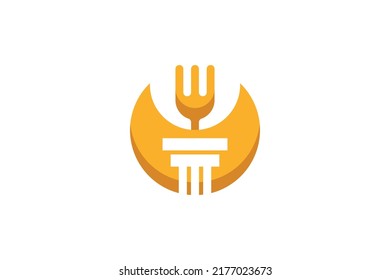 Food and Drink Colored Logo Vector