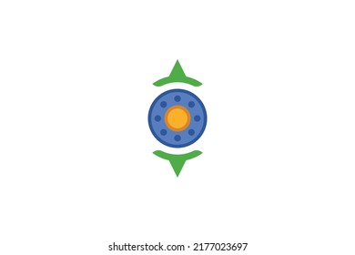 Food and Drink Colored Logo Vector
