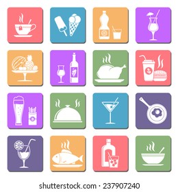 Food & drink flat icons