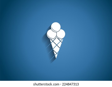 Food and Drink  Glossy Icon Vector Illustration 