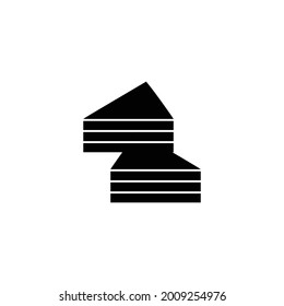 icono de comida y bebida, icono de panadería, símbolo vectorial, ilustración