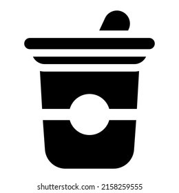 Food and Drink icon with black color