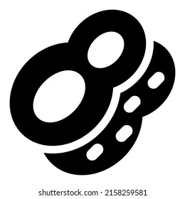 Food and Drink icon with black color