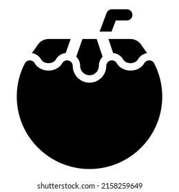 Food and Drink icon with black color
